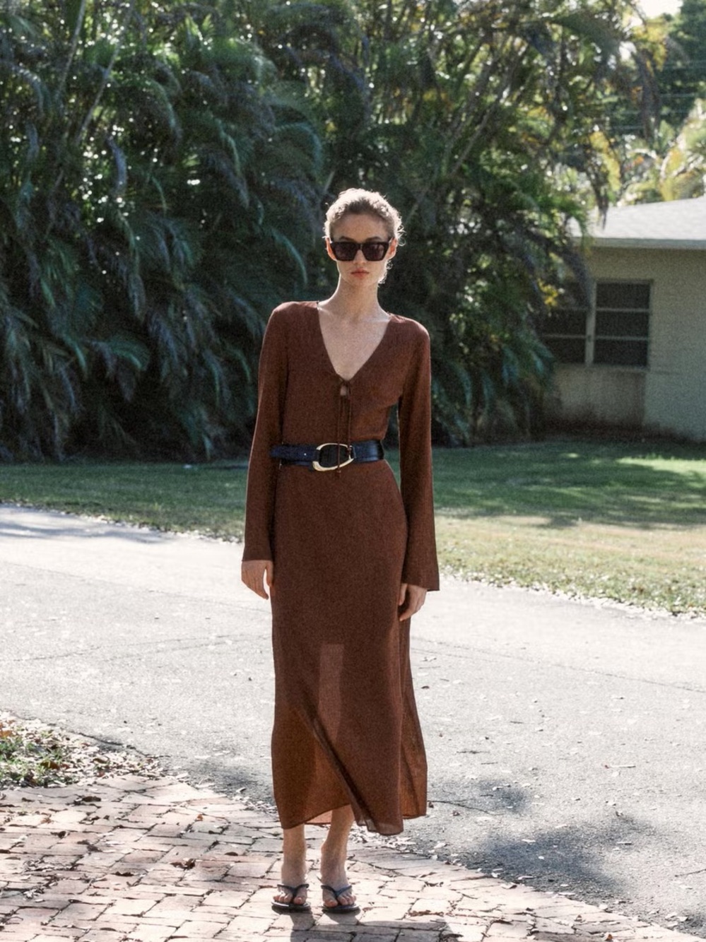 NEW Zara Brown Boho Dress Size XS
